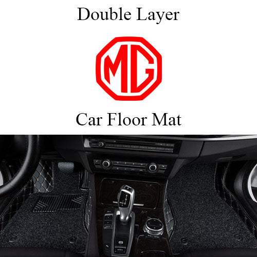 Car Premium 9D Leather Double Layered Car Floor Mat for MG