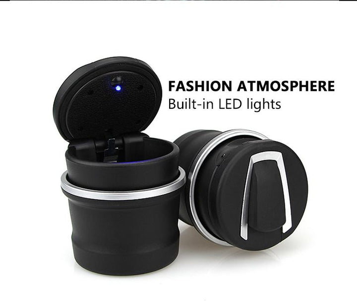 Car Ashtray And Storage Cup With LED For BMW & Other