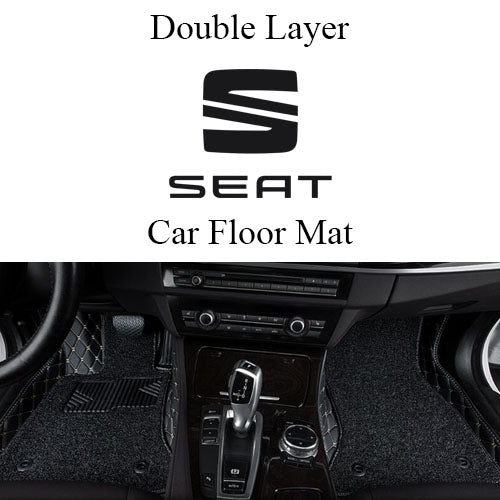 Car Premium 9D Leather Double Layered Car Floor Mat for Seat